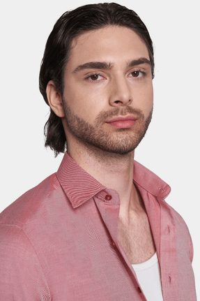 salmon dress shirt-Premium Cotton Bright Moons