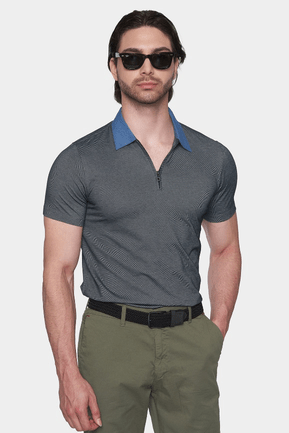 The Mercerized Cotton Polo (Stone) Bright Moons