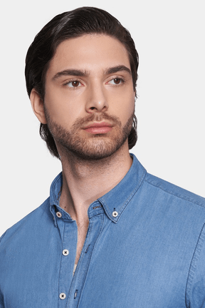 The Denim Shirt (Light Blue) Bright Moons