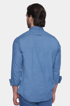 The Denim Shirt (Light Blue) Bright Moons