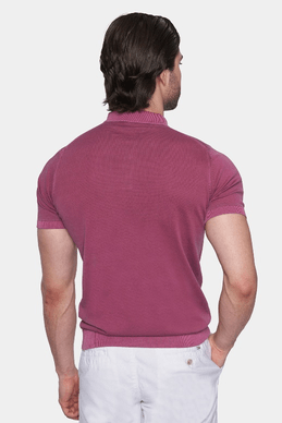 The Mercerized Cotton Polo (Fuschia) Bright Moons