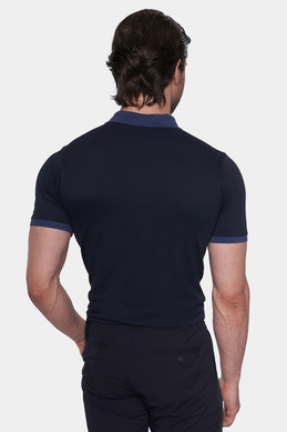 The Mercerized Cotton Polo (Admiral Blue) Bright Moons