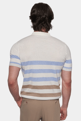 The Quarter Zip Mercerized Cotton Polo (Sunrise) Bright Moons