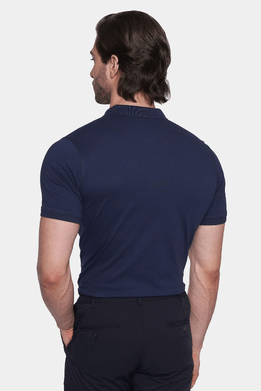 The Mercerized Cotton Polo (Deep Sea) Bright Moons