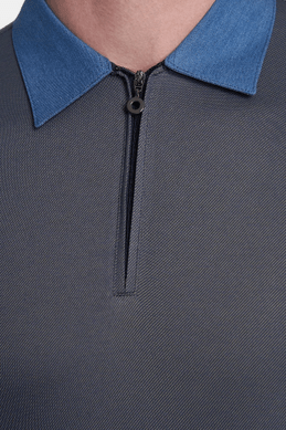 The Mercerized Polo (Nautical Blue) Bright Moons