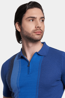 The Mercerized Cotton Polo (Ocean Tones) Bright Moons