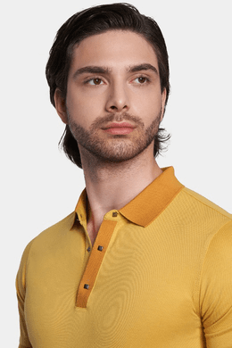 The Mercerized Cotton Polo (Nitro Yellow) Bright Moons