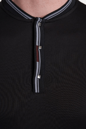 The Mercerized Cotton Polo (Race Black) Bright Moons