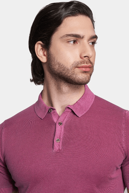 The Mercerized Cotton Polo (Fuschia) Bright Moons