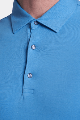 The Mercerized Cotton Polo (Blue) Bright Moons