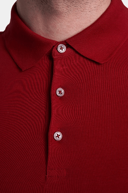 The Mercerized Cotton Polo (Cardinal Red) Bright Moons
