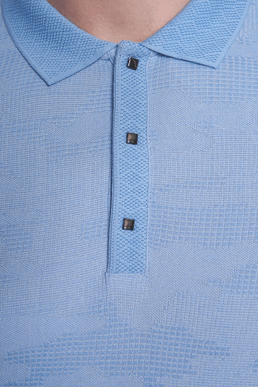 The Mercerized Cotton Polo (Summer Sky Blue) Bright Moons