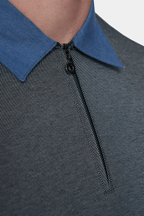 The Mercerized Cotton Polo (Stone) Bright Moons