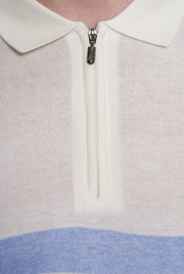 The Quarter Zip Mercerized Cotton Polo (Sunrise) Bright Moons