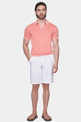 The Mercerized Cotton Polo (Salmon Orange) Bright Moons