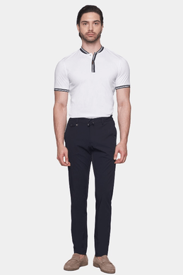 TheMercerized Cotton Polo (Admiral White) Bright Moons
