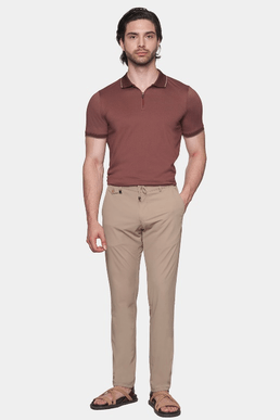 The Mercerized Cotton Polo (Brick) Bright Moons