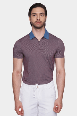The Mercerized Cotton  Polo (Taupe) Bright Moons