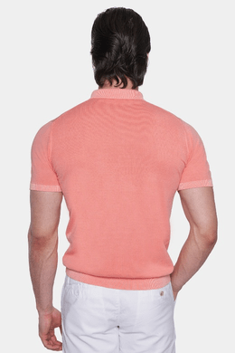 The Mercerized Cotton Polo (Salmon Orange) Bright Moons