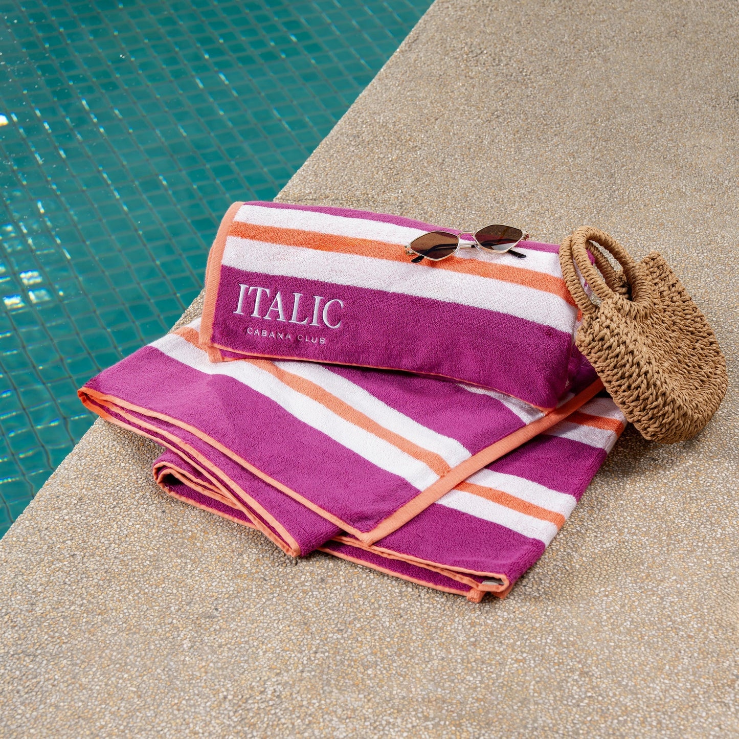 Bondi Australian Cotton Beach Towels Italic