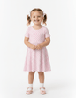 Blush Picnic - Girls Short Sleeve Bamboo Twirl Dress Charlies Project Kids