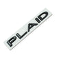 PLAID Letter Badge Emblem | Premium Alloy | 3M Adhesive | 4 Finishes Available Tesery Official Store