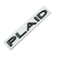 PLAID Letter Badge Emblem | Premium Alloy | 3M Adhesive | 4 Finishes Available Tesery Official Store