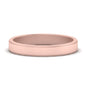 Simple Flat Wedding Band 4MM Fascinating Diamonds