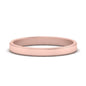 Simple Flat Wedding Band 4MM Fascinating Diamonds
