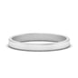 Simple Flat Wedding Band 4MM Fascinating Diamonds