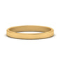 Simple Flat Wedding Band 4MM Fascinating Diamonds