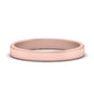 Simple Flat Wedding Band 4MM Fascinating Diamonds