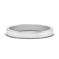 Simple Flat Wedding Band 4MM Fascinating Diamonds