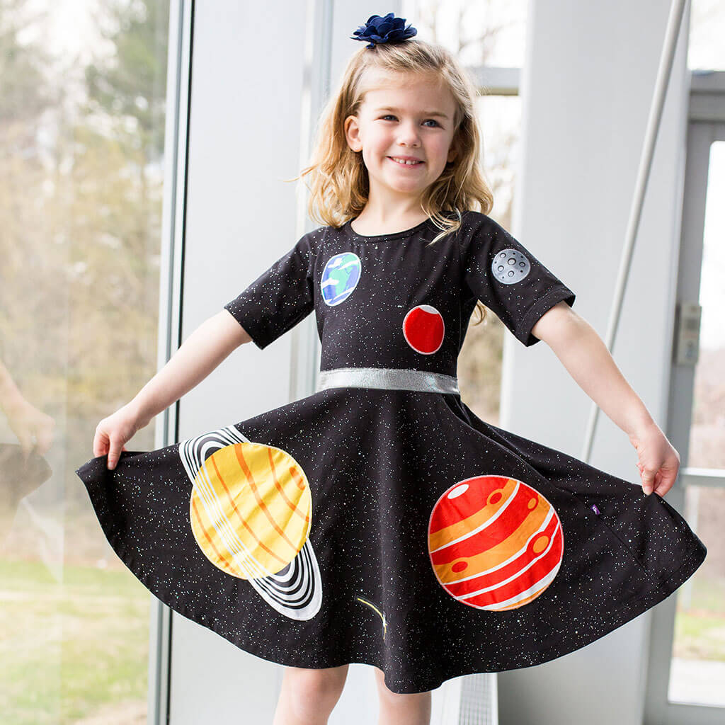 Solar System Busy Dress Princess Awesome & Boy Wonder