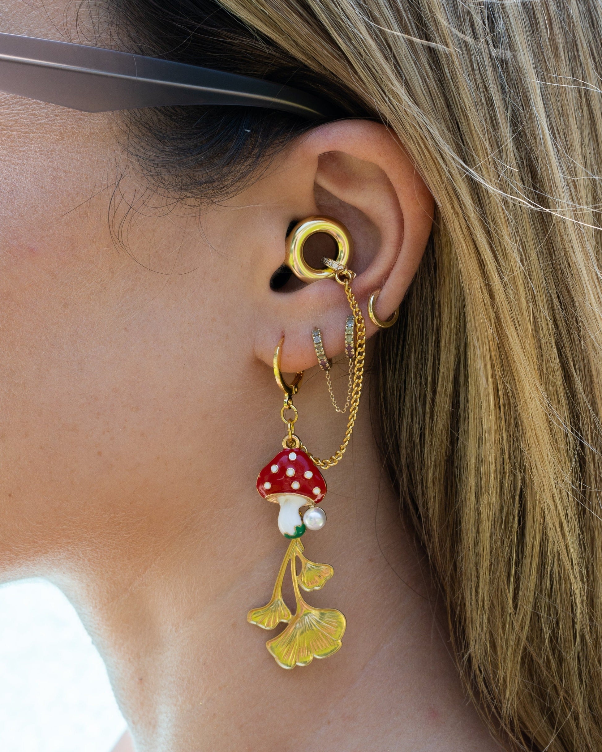 Amanita Earplug Earring Wook Plugs