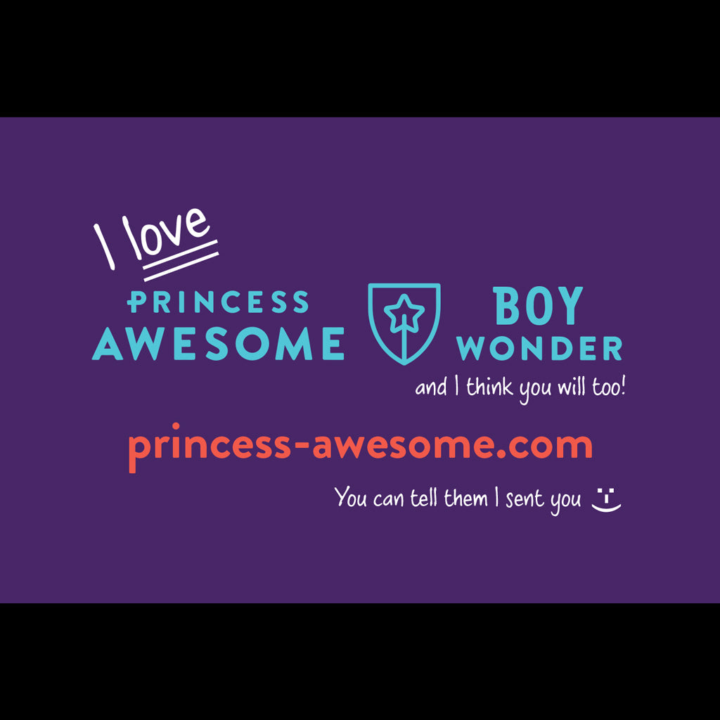 Pocket Promotions - pack of 10 cards Princess Awesome & Boy Wonder