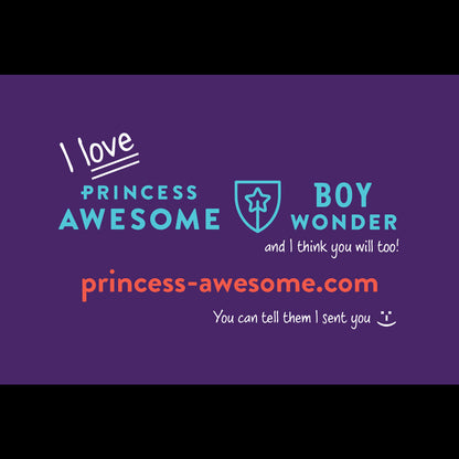 Pocket Promotions - pack of 10 cards Princess Awesome & Boy Wonder