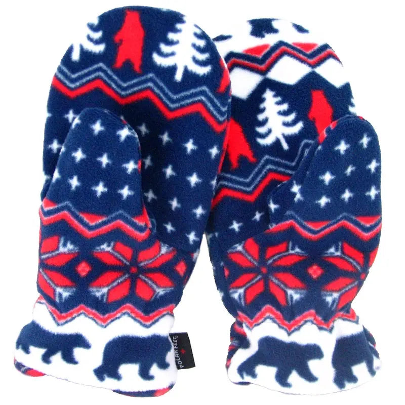 Polar Feet Fleece Mittens - Warm Fleece Gloves for Winter Polar Feet® LLC