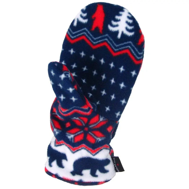 Polar Feet Fleece Mittens - Warm Fleece Gloves for Winter Polar Feet® LLC