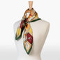 Pony Club - Stylized Equestrian Scarf in Hunter Green, Wine & Amber Urban-Equestrian