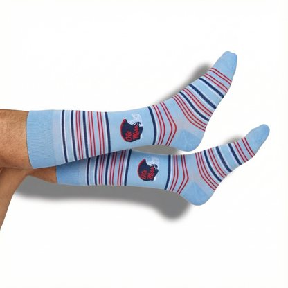 Powder Ole Miss Helmet Dress Socks DeadSoxy