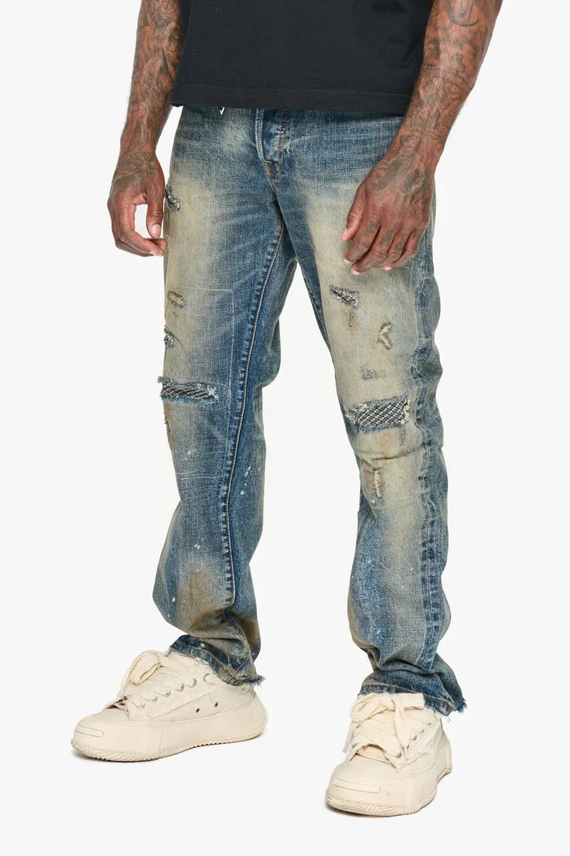 Valabasas Pox Straight Leg Jeans - Dirty Vintage Wash Denim Exchange
