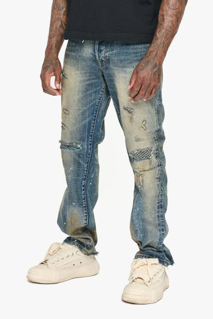 Valabasas Pox Straight Leg Jeans - Dirty Vintage Wash Denim Exchange