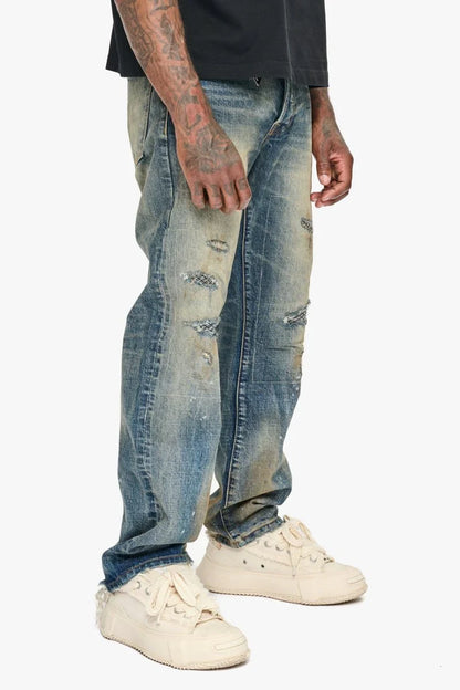 Valabasas Pox Straight Leg Jeans - Dirty Vintage Wash Denim Exchange