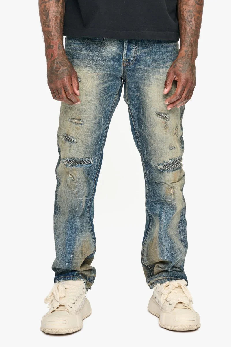 Valabasas Pox Straight Leg Jeans - Dirty Vintage Wash Denim Exchange
