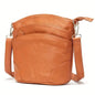 Premium Genuine Cowhide Leather Crossbody Bag