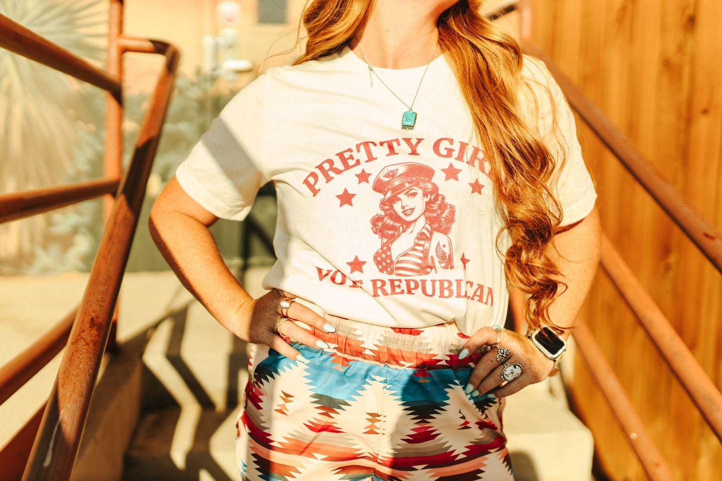 Pretty Girls Vote Republican Graphic Tee Wild Junkie