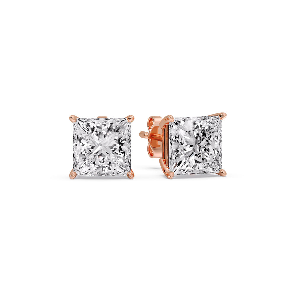 Princess Cut Diamond Stud Earring Fascinating Diamonds