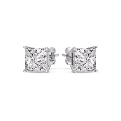 Princess Cut Diamond Stud Earring Fascinating Diamonds