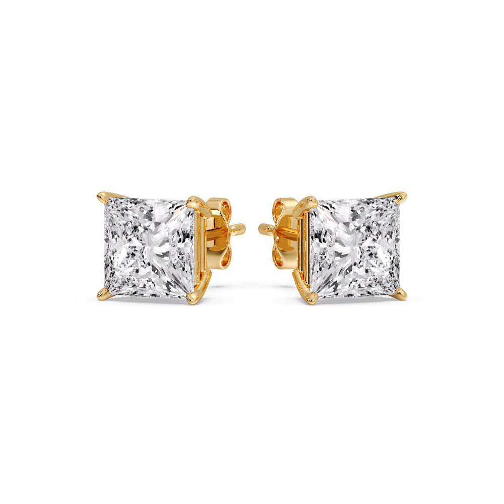 Princess Cut Diamond Stud Earring Fascinating Diamonds
